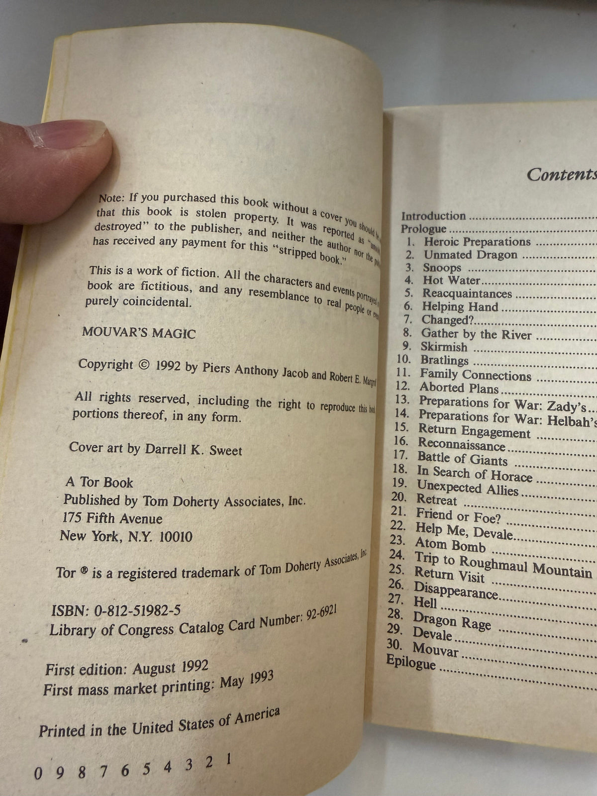 Mouvar's Magic; actual paperback photo 4 of 5