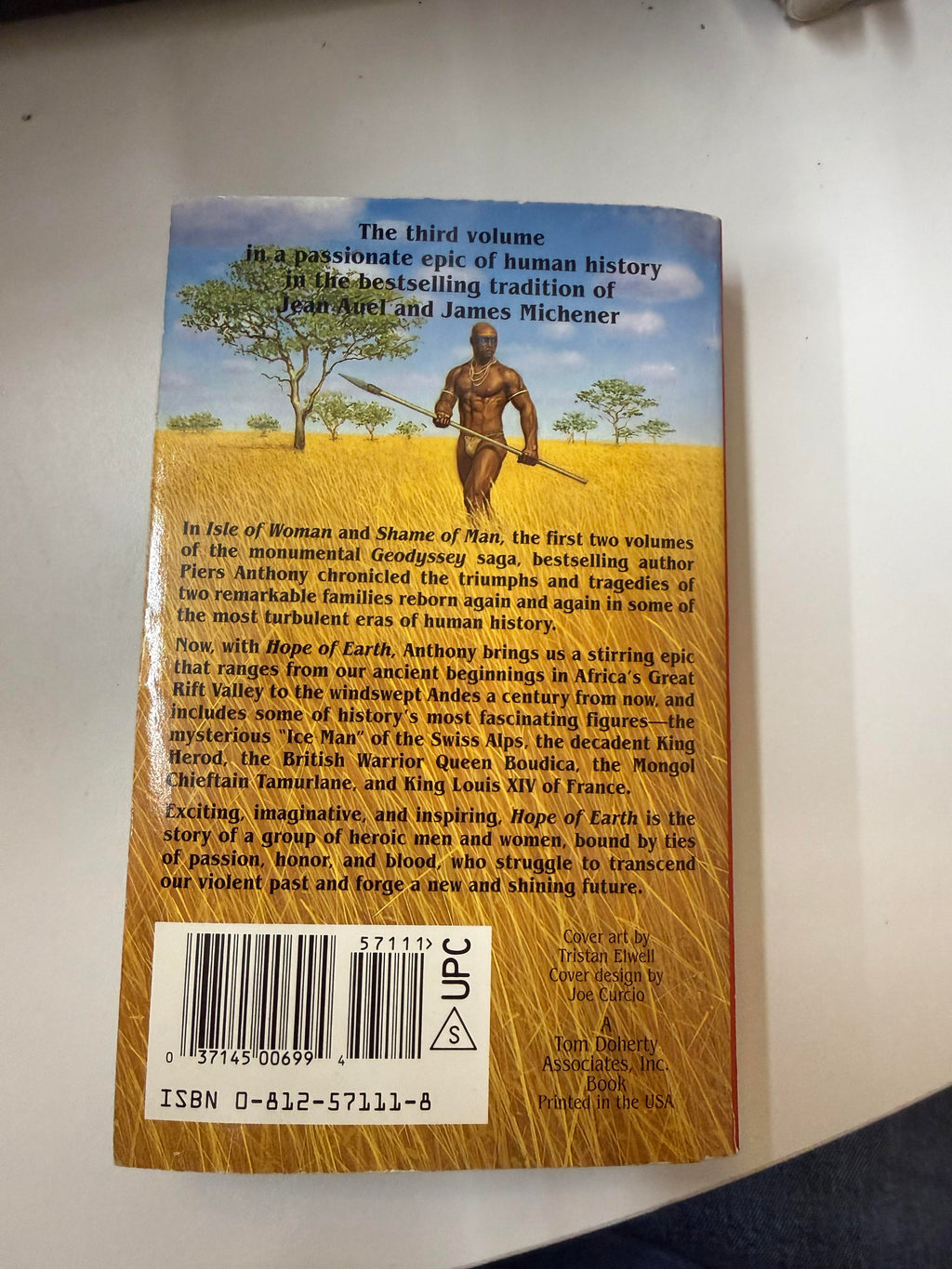 Hope of Earth by Piers Anthony, actual copy photo 3 of 5