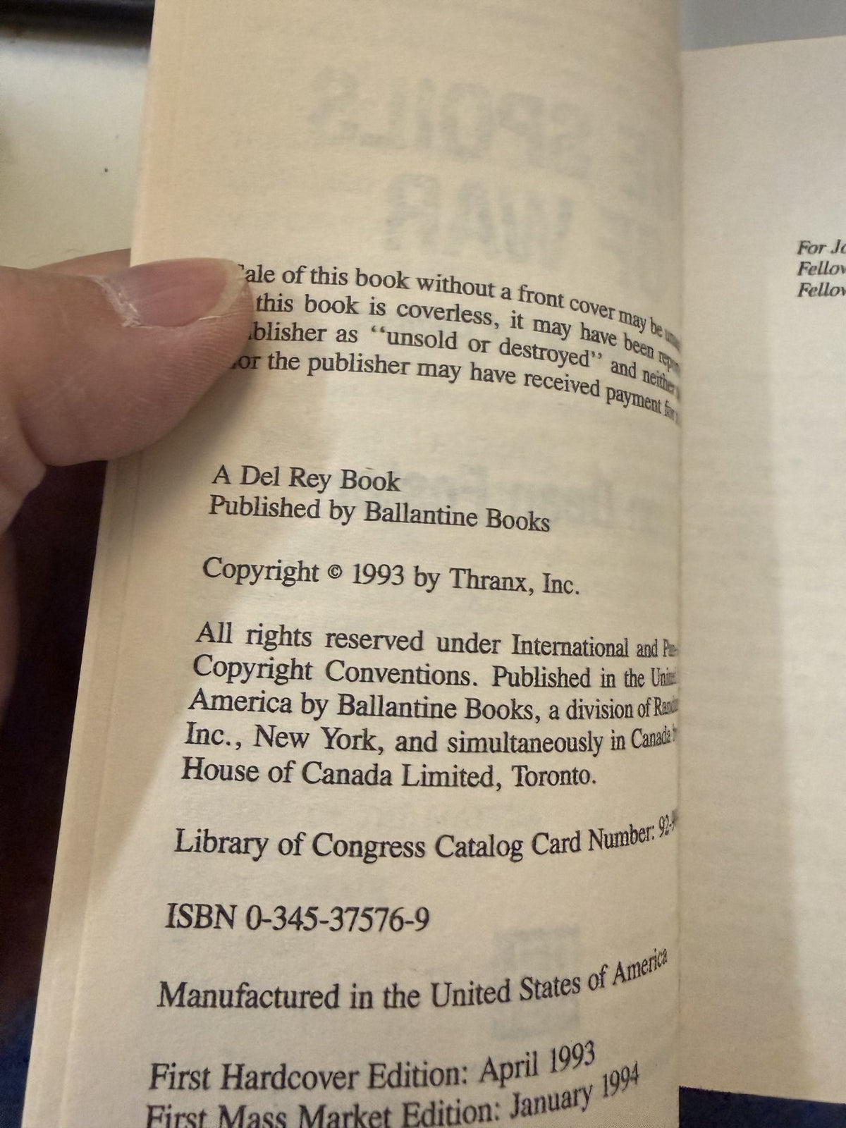 The Spoils of War by Alan Dean Foster - photo 4