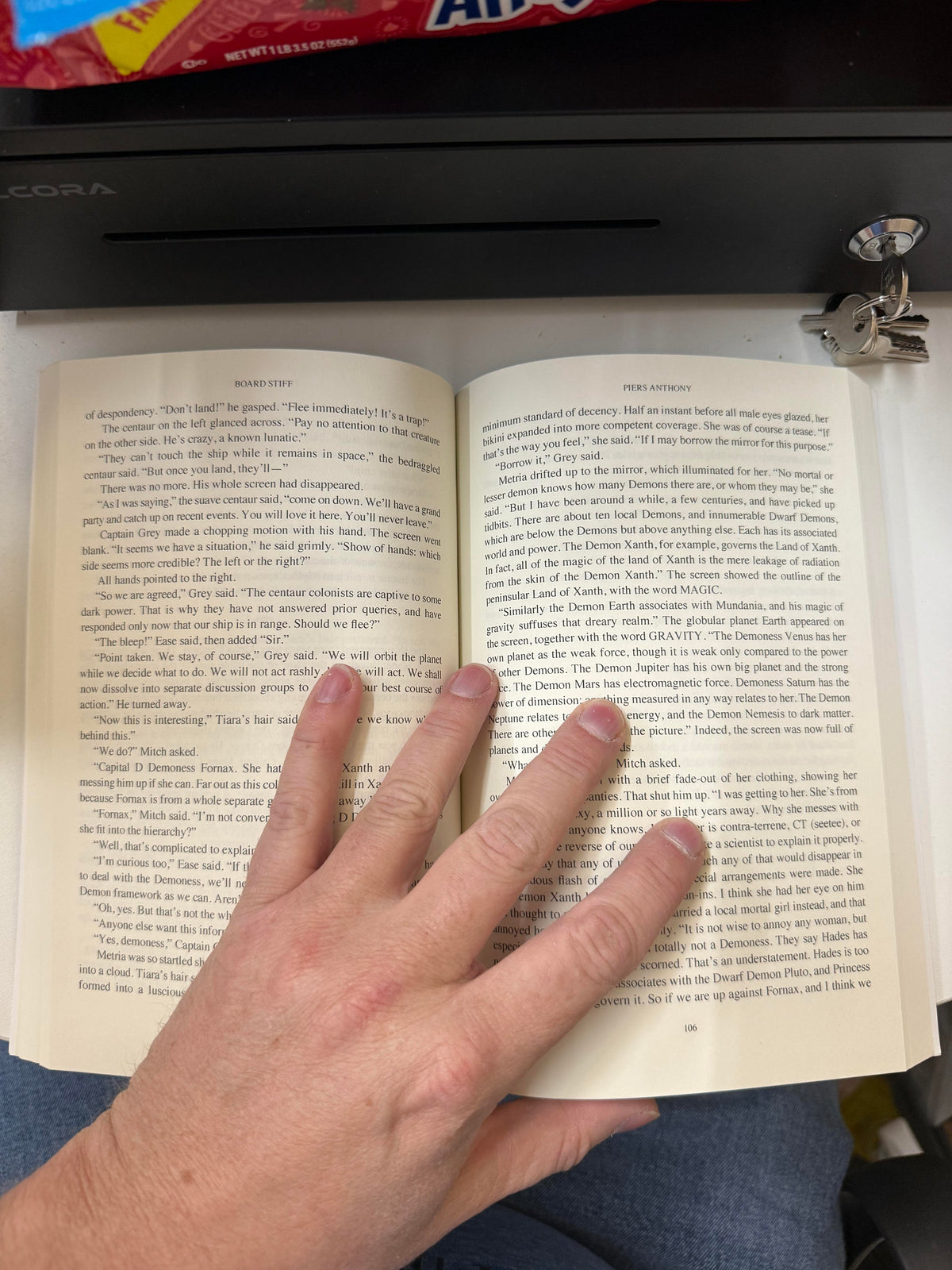 Board Stiff by Piers Anthony, actual copy photo 5 of 5