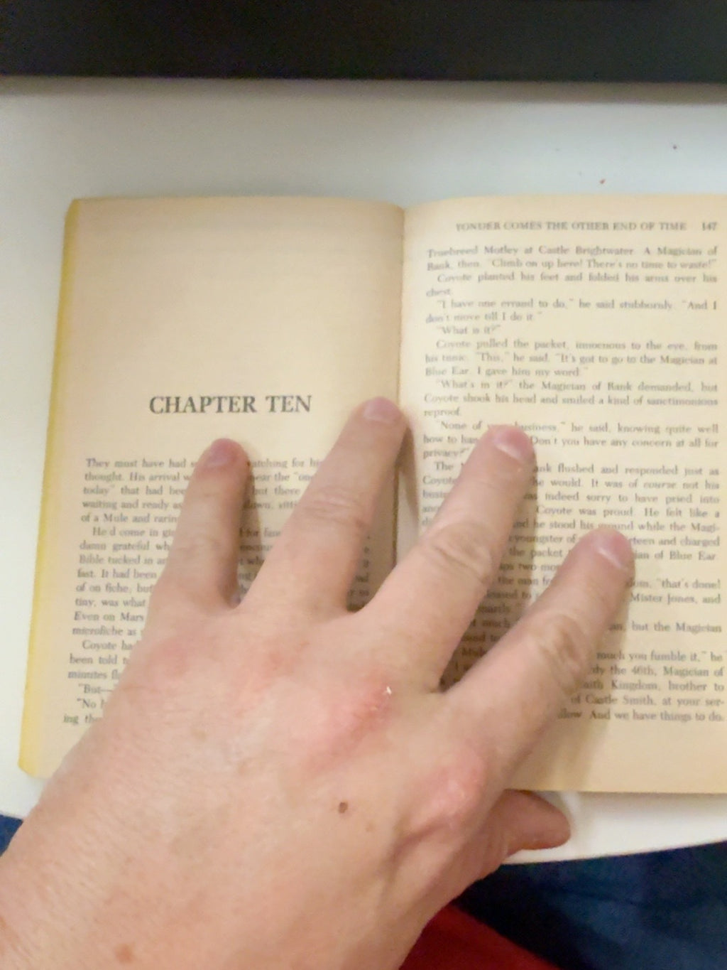 Yonder Comes the Other End of Time interior pages and binding