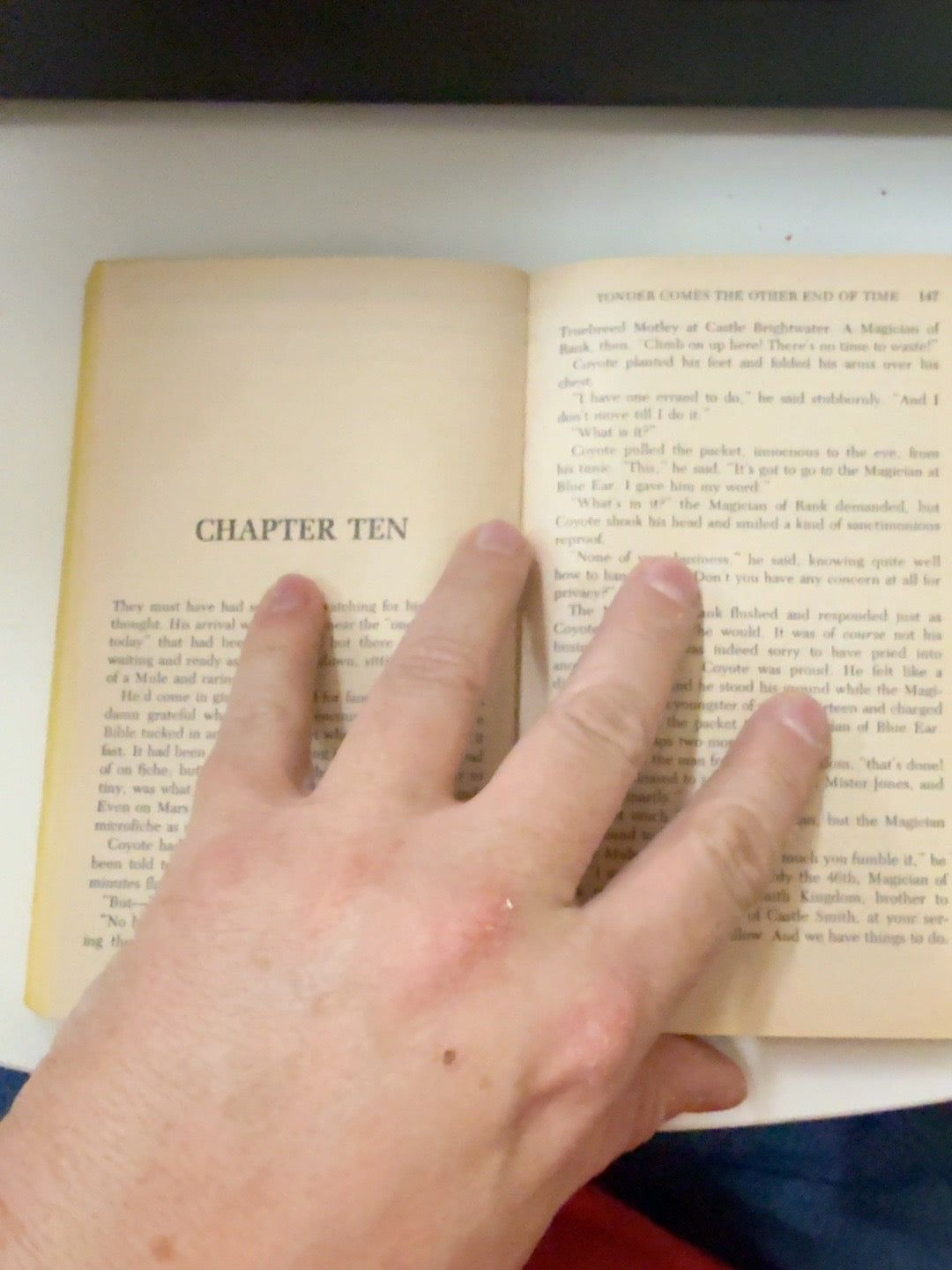 Yonder Comes the Other End of Time interior pages and binding